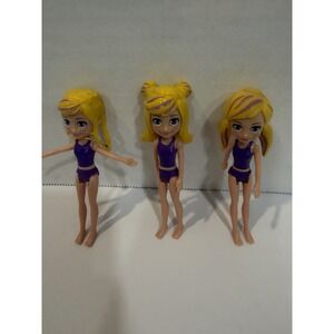 Polly Pocket Dolls Lot Of 3